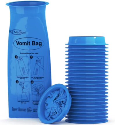 Blue Disposable Sick/Vomit Bags - Various Quantities