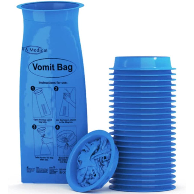 Blue Disposable Sick/Vomit Bags - Various Quantities