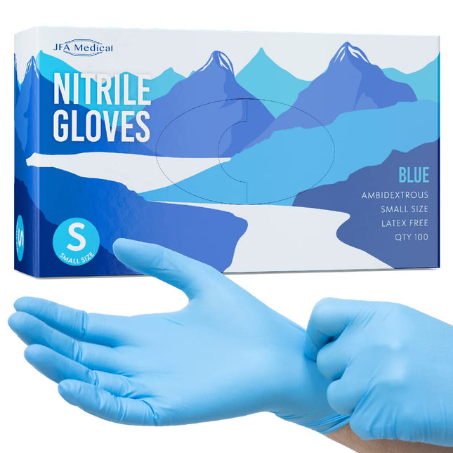 Premium Blue Nitrile Gloves Box of 100