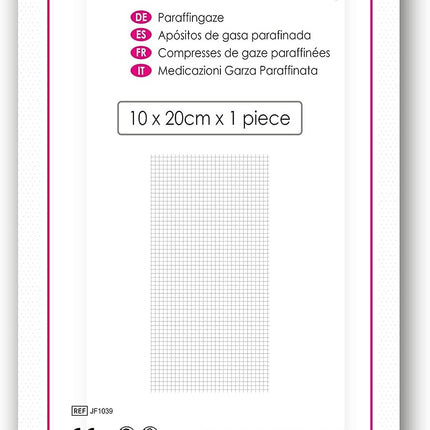 Paraffin Gauze 10x20cm - Pack of 10