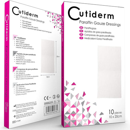 Paraffin Gauze 10x20cm - Pack of 10