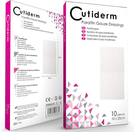 Paraffin Gauze 10x20cm - Pack of 10