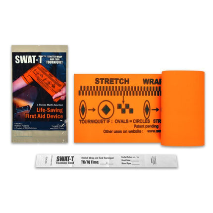 SWAT-Tourniquet - Stretch, Wrap And Tuck Tourniquet- Orange