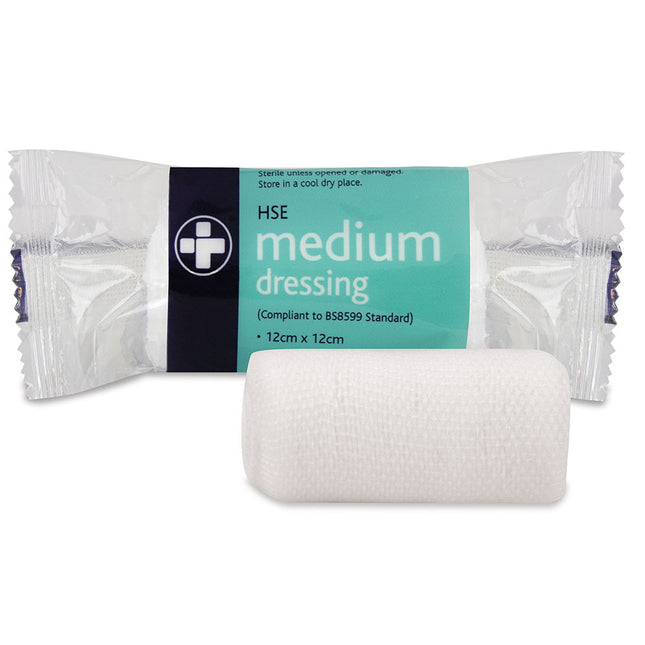 HSE Medium Dressings 12x12cm - sterile