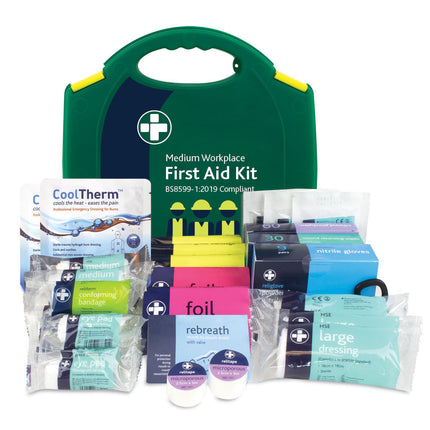 BS8599-1:2019 Compliant Workplace Kits in Integral Aura Box 1-10,1-20 And 1-50 Person