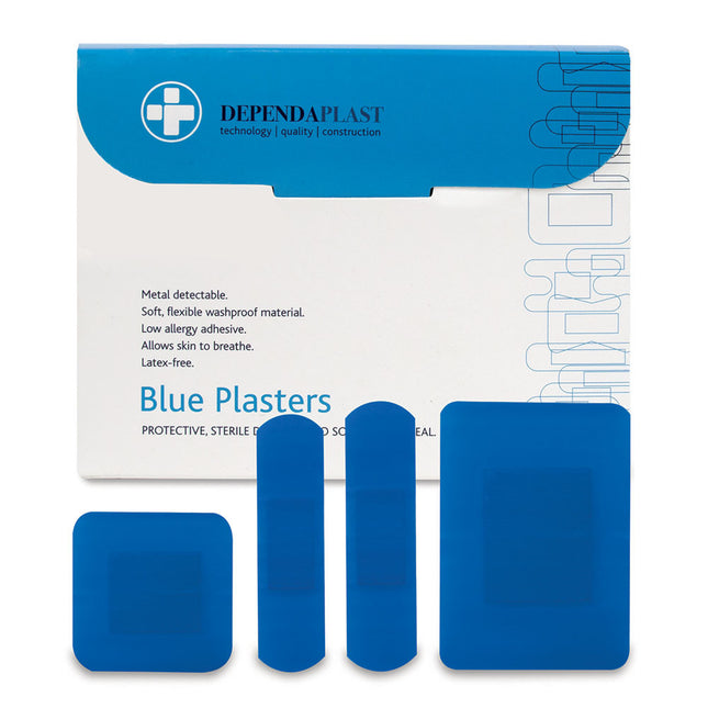 Blue Plasters - Assorted Box of 100