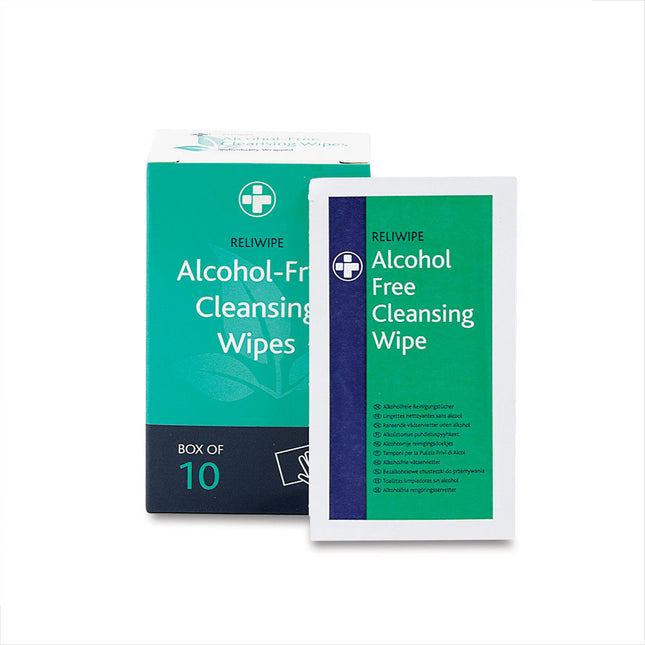 Alcohol Free Wipe with Cetrimide Box of 10
