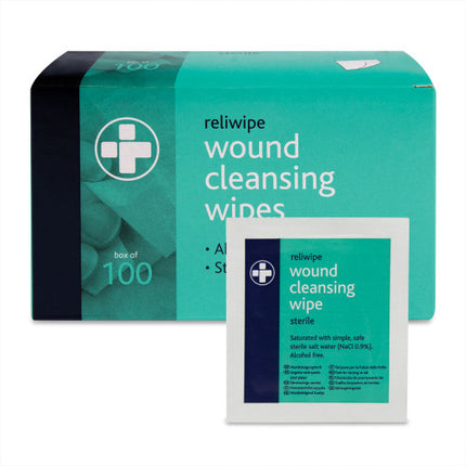Sterile Wound wipes - 2000 wipes, 20 x boxes of 100.