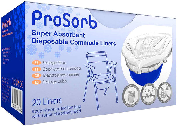 Commode Liners - Pack of 20