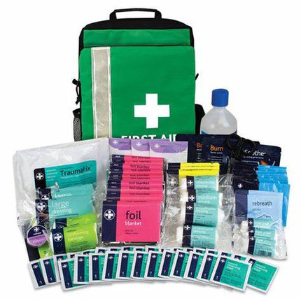 Large First Response First Aid Rucksack, Fully Stocked