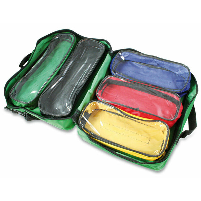 Colour Coded First Aid Paris Bag - Empty, Wipe Clean Pouches