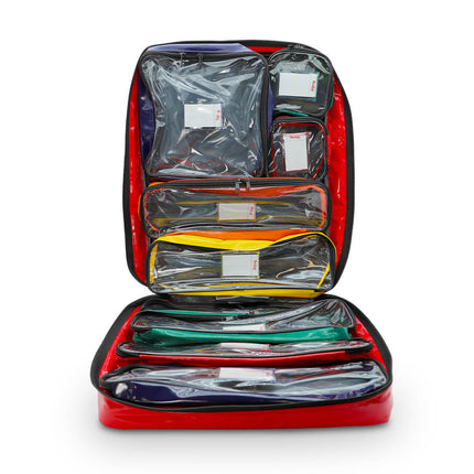 First Response Bag SP, Red, Fully Stocked For First Responders Fire Service & More