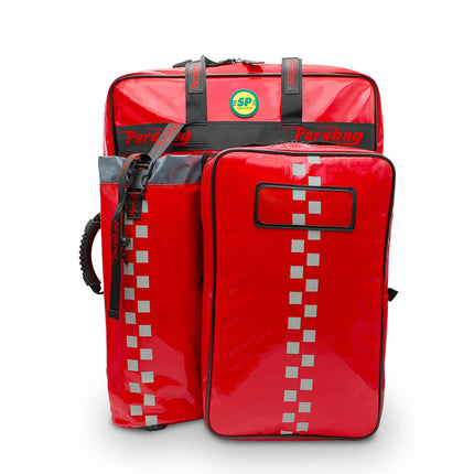 First Response Bag SP, Red, Fully Stocked For First Responders Fire Service & More