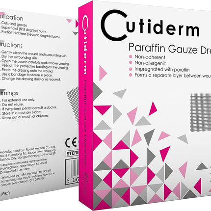 Paraffin Gauze 5x5cm - Pack of 20