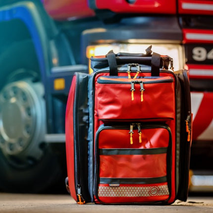 First Response Kit - Red, Fully Stocked For First Responders Fire Service & More