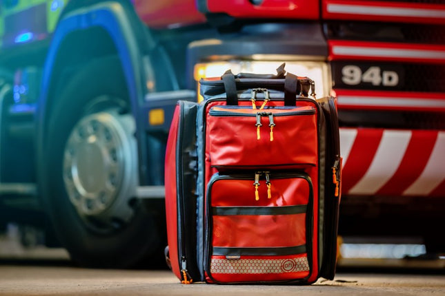 First Response Kit - Red, Fully Stocked For First Responders Fire Service & More