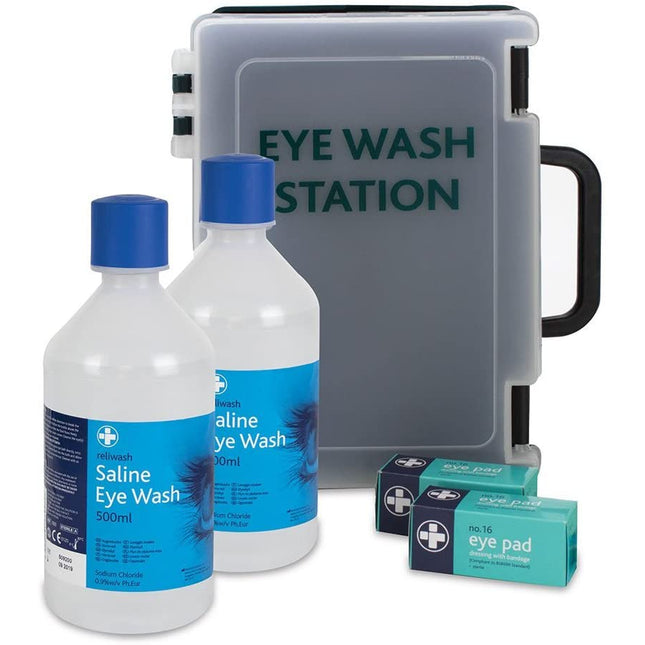 Double Eyewash Station First Aid Kit