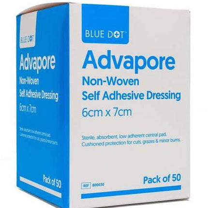 Adherent Dressing Pads, Advapore Adherent Dressings - All Sizes