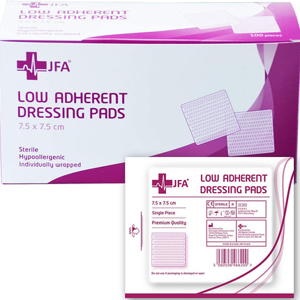 Low Adherent Dressing Pads 7.5cm x 7.5cm